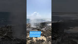 Cozumel Mexico |Things to do in Cozumel Ocean Blowhole rocks #shorts