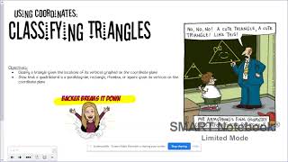 Using Coordinates: Classifying Triangles