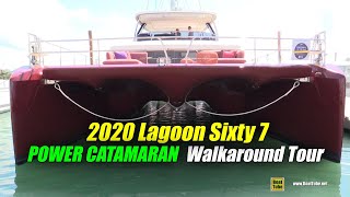 2020 Lagoon Sixty 7 Power Catamaran - Walkaround Tour - 2020 Miami Boat Show