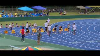 704　 2021年日清食品カップ広島県小学生陸上競技交流大会　5年女子100ｍB決勝　1年前の県大会（現6年女子）