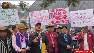 Hunger Strike in protest against Arunachal Pradesh Freedom of Religion Act.1978. USCF