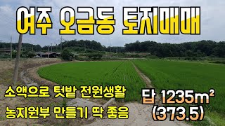 《여주부동산 256》여주 오금동 소형토지 매매(추천:농지원부용,주말농장,대토용)