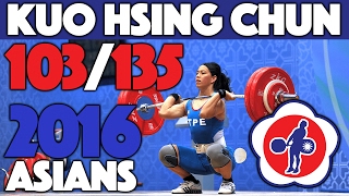 Kuo Hsing Chun (58) - 103kg Snatch / 135kg Clean and Jerk [Slow Mo 50p]