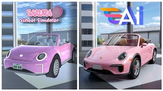 Turning All Cars into Realistic using A.i! - SAKURA School Simulator Vs Ai