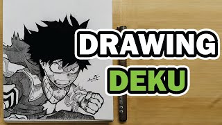Drawing - Boku no Hero Academia - Deku Midoriya Izuku - How to Shading Inking