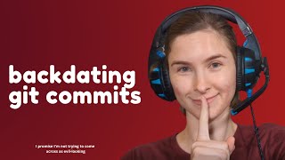 backdating git commits