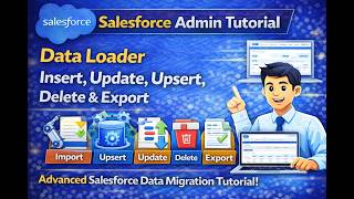 Salesforce Admin Tutorial | Data Loader Insert, Update, Upsert, Delete & Export