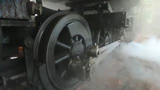 Wheel \u0026 Cab View Steam Train at Redwood Valley Railway Winterfest 2024