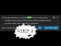 The Git repository has too many active changes, only a subset of git features will be enabled