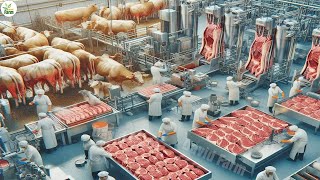 USA or Japanese  - Which Beef Farm is More Modern? Beef Processing Factory