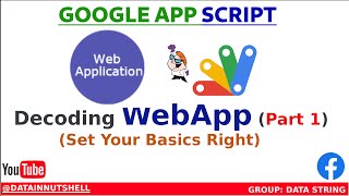 Master Web App Development | Google App Script | Basic | Tutorial - Part 1