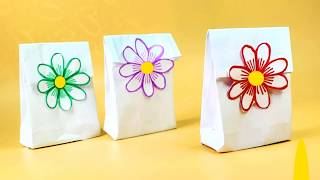 How To Make Cute Mini Gift Bags For Mom // New Paper Gifts Ideas