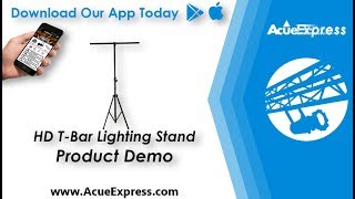 Acue Express | Aluminum Heavy Duty T Bar Stand | Demo Video