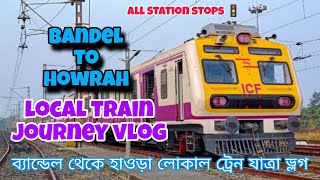 Bandel to howrah local train journey vlog | all Station stops | howrah station | mm mass vlogs