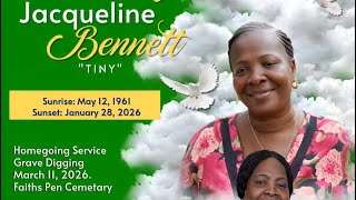 Celebration of Life for the late Jacqueline Bennett