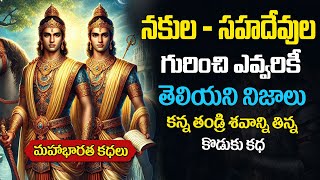 నకుల సహదేవులు కధ | Unknown facts about Nakula and Sahadeva in telugu | Mahabharata stories in telugu