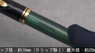 Pelikan ペリカン 万年筆 スーベレーン M1000 緑縞 F