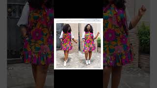 best Ankara /African print/ kintenge 2025 short gown style# fashion #viral youtube