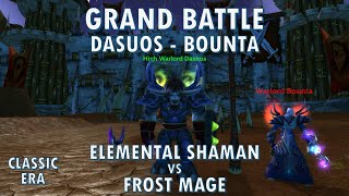 Grand Battle: Dasuos vs Bounta | Epic Duels | Elemental Shaman vs Frost Mage