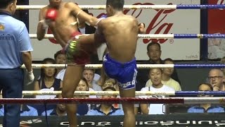 Muay Thai Fight - Pe-Teng vs Saksit, Rajadamnern Stadium Bangkok - 13th May 2015