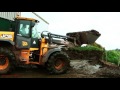 muck spreading the solids new holland and jcb action