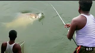 সরাসরি কালিগঙ্গা নদীতে মাছ শিকার দেখুন!Fish Catching In River By  Borshi.#বাংলার চাঁদ#Robin Vai 2