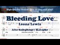 Bleeding Love - Leona Lewis (Alto Saxophone Sheet Music Bb Key / Karaoke / Easy Solo Cover)