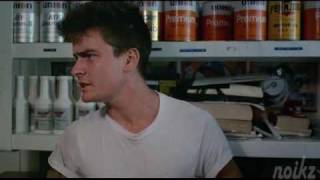 The Boys Next Door - Gas Station Scene - Charlie Sheen \u0026 Maxwell Caulfield 1985