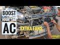 Car AC cooling Doubled | Extra Fans, Extra Cooling