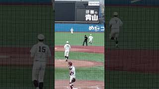 明治大学　吉田匠吾内野手（浦和学院高等学校）代打でヒット