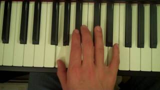 How To Play a G Half-diminished 7th Chord on the Piano