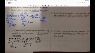 4.SINIF (Sayfa -108 Beyin Fırtınası) BÖLME İŞLEMİ PROBLEMLERİ #bölme #problem #matematik