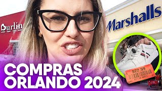 Dia de COMPRAS em ORLANDO 2024 - Marshalls, Burlington e Five Guys