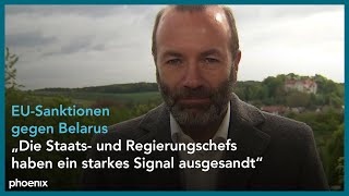 phoenix tagesgespräch mit Manfred Weber (Fraktionsvorsitzender Europäische Volkspartei EVP, CSU)