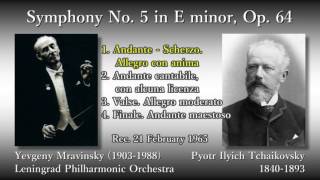 Tchaikovsky: Symphony No. 5, Mravinsky \u0026 LeningradPO (1965) チャイコフスキー 交響曲第5番 ムラヴィンスキー