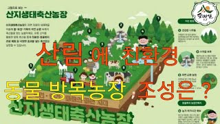 산림을 이용한  산지생태축산농장 조성  에 대하여 알아봅니다