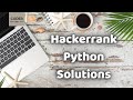 Hackerrank Python Solutions: Say 