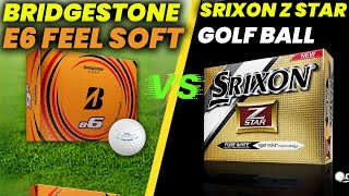 BRIDGESTONE E6 FEEL SOFT GOLF BALLS vs Srixon Z Star Golf Ball Review and Comparison