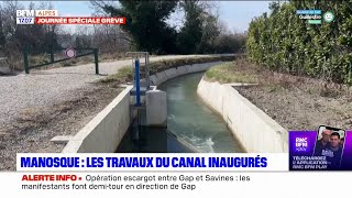 Manosque: le canal fait peau neuve avec la fin d'importants travaux