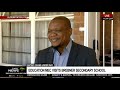 Matric exams under way | Education MEC visits Brebner Secondary School