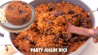 HOW TO MAKE THE BEST GHANAIAN PARTY JOLLOF RICE | Christmas jollof rice