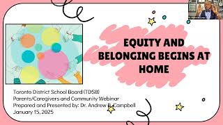 Centre of Excellence for Black Student Achievement x Dr. ABC   Equity \u0026 Belonging Begins at Home.