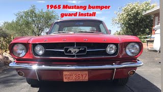 1965 mustang front bumper guard quick install