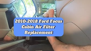 2010-2018 Ford Focus Cabin Air Filter Replacement, cheap and easy!