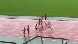 2019山口県中学通信陸上 2年女子100m決勝