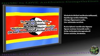 Swaziland National Anthem "Nkulunkulu Mnikati wetibusiso temaSwati" INSTRUMENTAL with lyrics