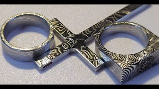 Making jewelry from Damascus steel