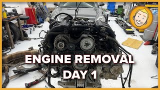 Porsche Boxster 986 Engine Removal - Day 1 (BBB Part 4)