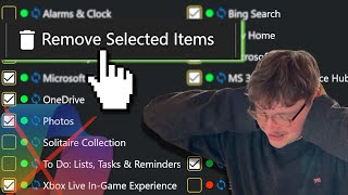 Linux user tries de-bloating Windows. This app is amazing!