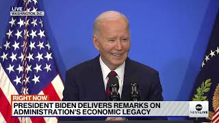 LIVE: President Joe Biden delivers remarks on administration's economic legacy